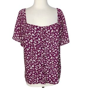 Stitch Fix l Lush Layne Square Neck Blouse, XL